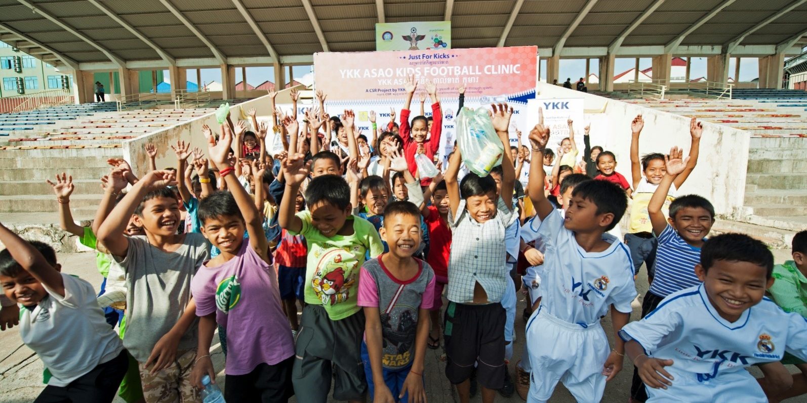 YKK ASAO brings Kids Football Clinic to Cambodia