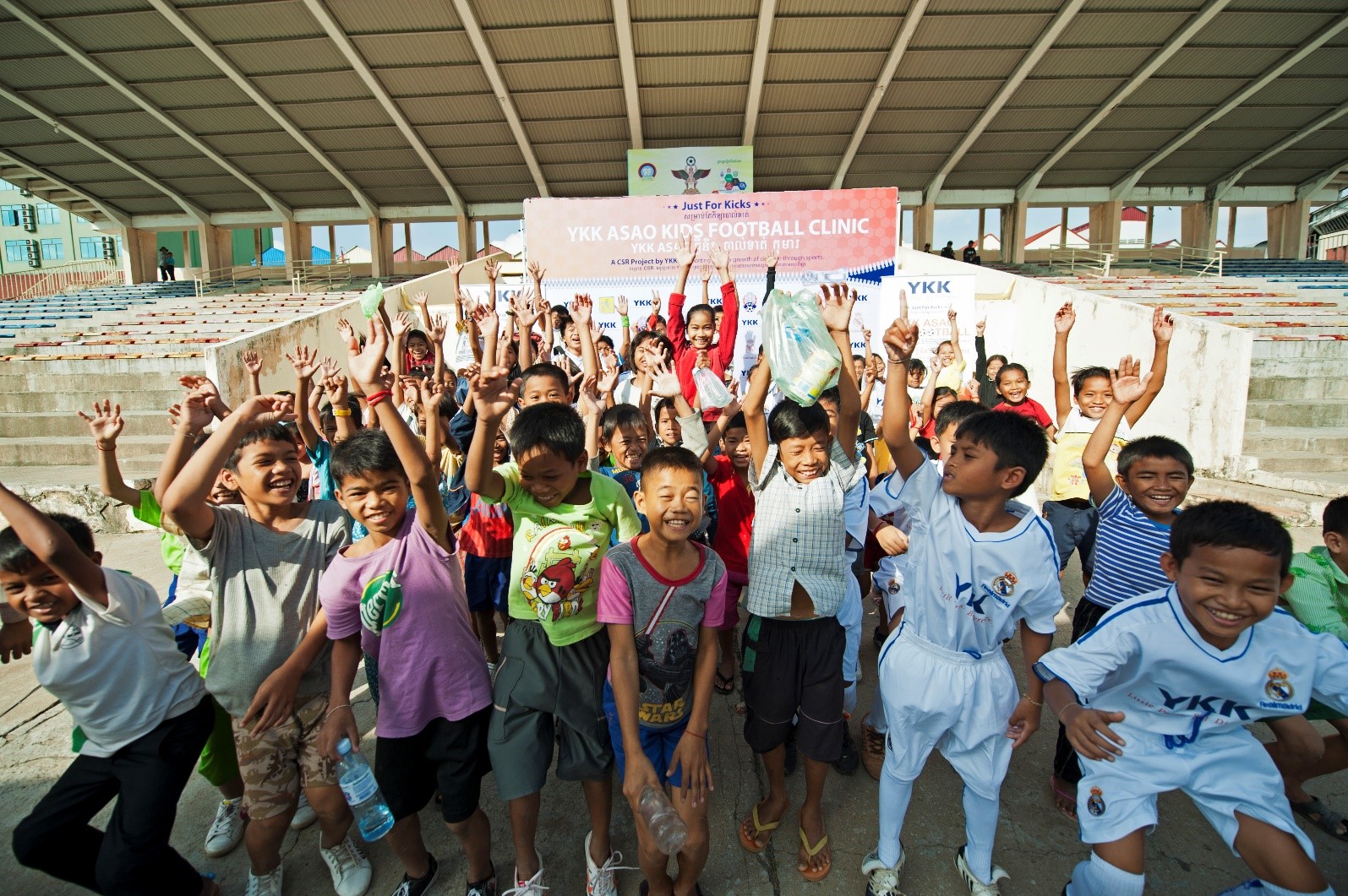 YKK ASAO brings Kids Football Clinic to Cambodia