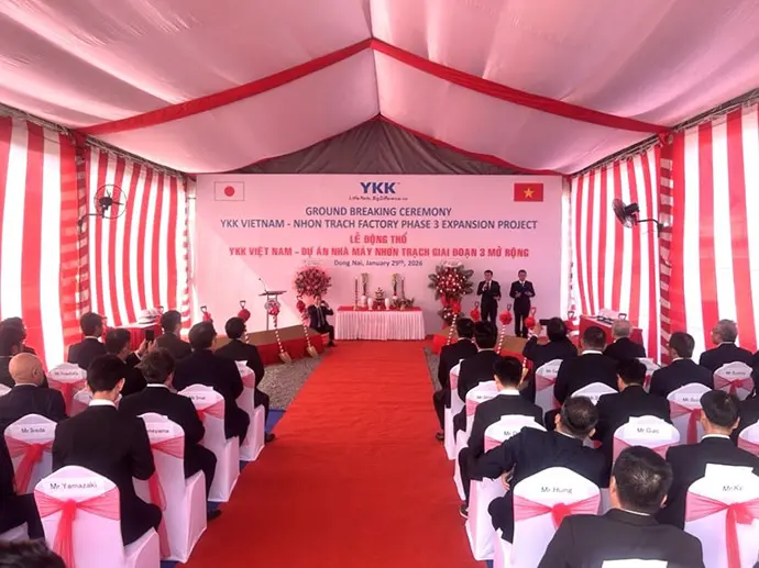 20260130_im02 venue of YKK Vietnam groundbreaking ceremony for expansion of factory